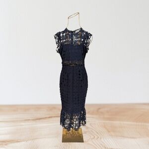 Petal + Pup Women's Midi Dress, Navy, Size 10
